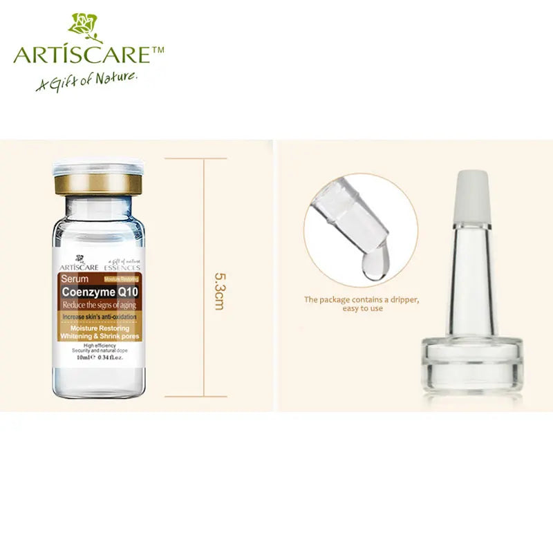 ARTISCARE Coenzyme Q10 3Pcs Serum anti aging and minimize pores essence tighten and flabby skin Best Skin Care cream