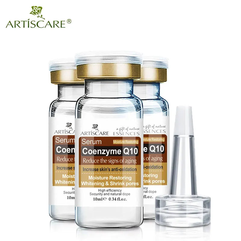 ARTISCARE Coenzyme Q10 3Pcs Serum anti aging and minimize pores essence tighten and flabby skin Best Skin Care cream