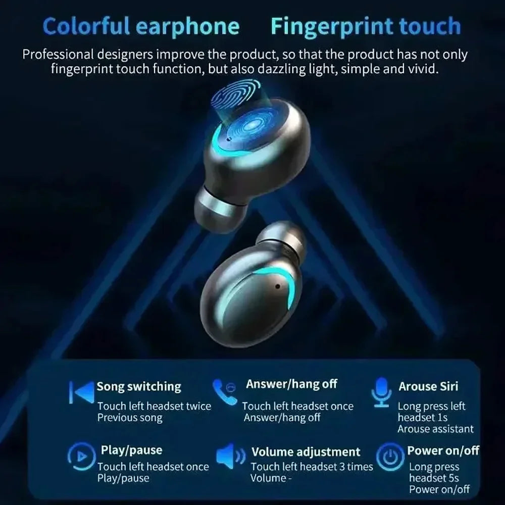 Auriculares Bluetooth TWS F9 Deportivos con Micrófono y Sonido 9D