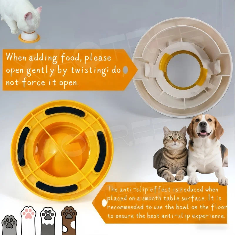 Cuenco Lamedor Interactivo para Perros y Gatos