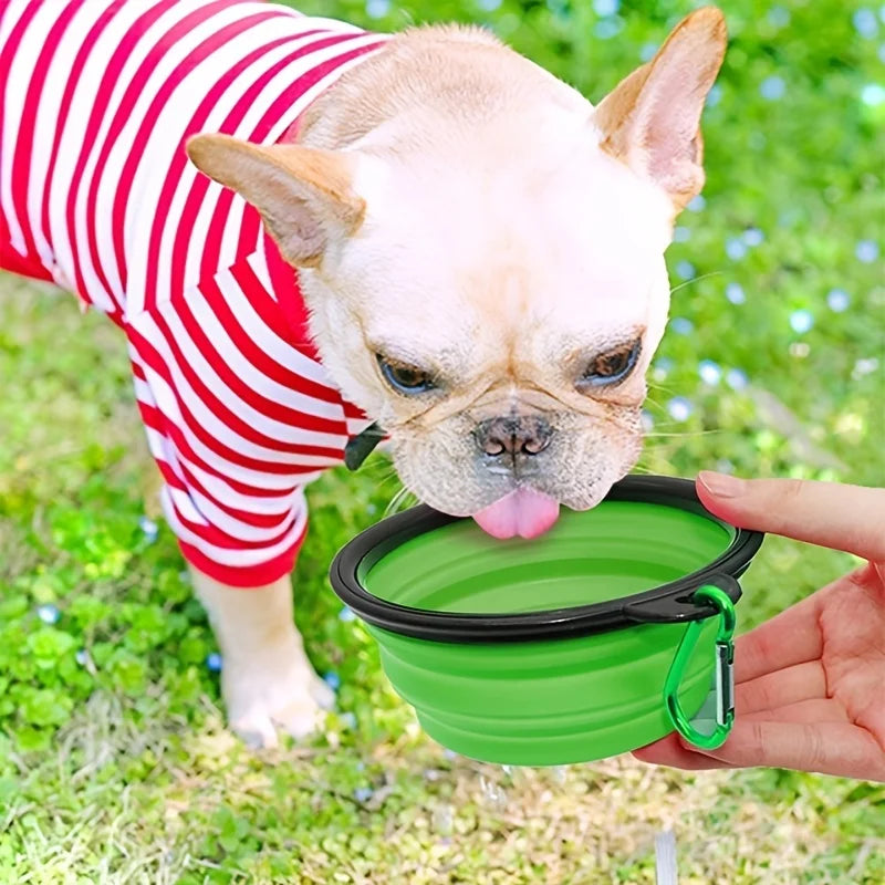 Cuenco Plegable Portátil para Perros y Gatos