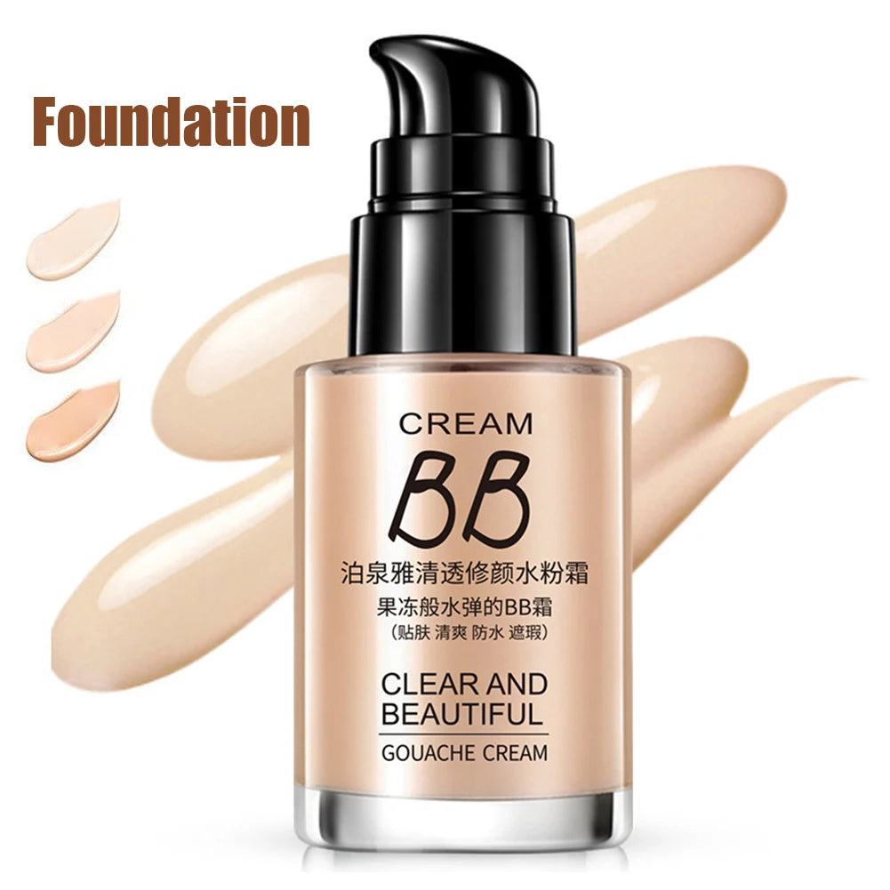 Base de Maquillaje Líquida BIOAQUA — Cobertura Total, Hidratante y Resistente al Agua