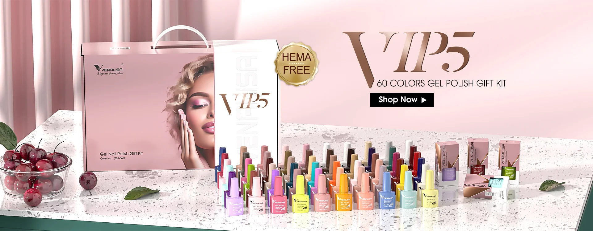 Venalisa 7.5ml Nail Gel Polish 60 Color Glitter Color Nail Varnish For Nail Art Manicure Top Coat Soak Off Enamel UV Gel Varnish