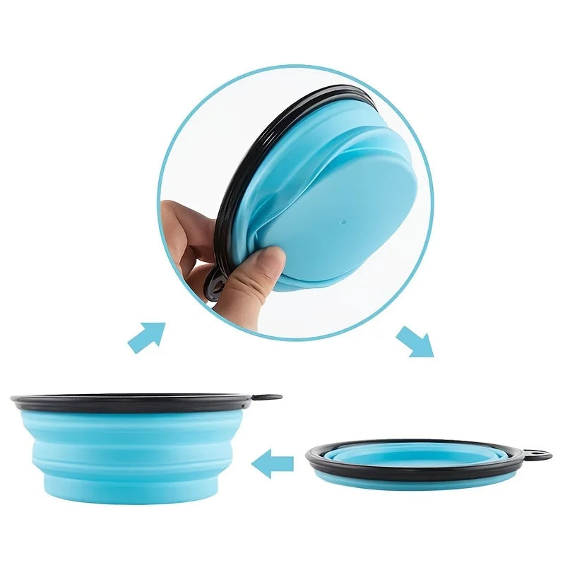 Cuenco Plegable Portátil para Perros y Gatos