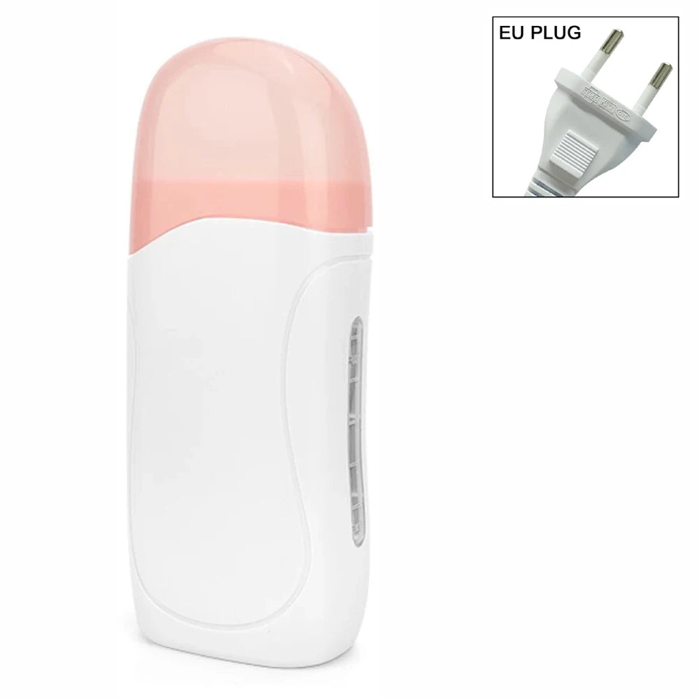 Kit de Depilación con Cera Profesional — Rodillo Calentador y Crema Depilatoria