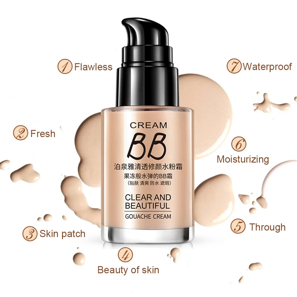 Base de Maquillaje Líquida BIOAQUA — Cobertura Total, Hidratante y Resistente al Agua