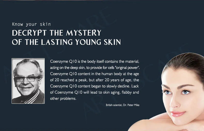 ARTISCARE Coenzyme Q10 3Pcs Serum anti aging and minimize pores essence tighten and flabby skin Best Skin Care cream