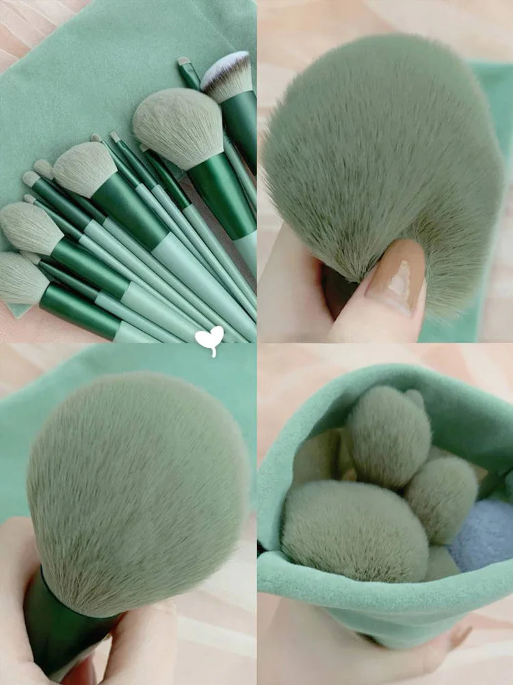 Set de 13 Brochas de Maquillaje Profesionales con Estuche