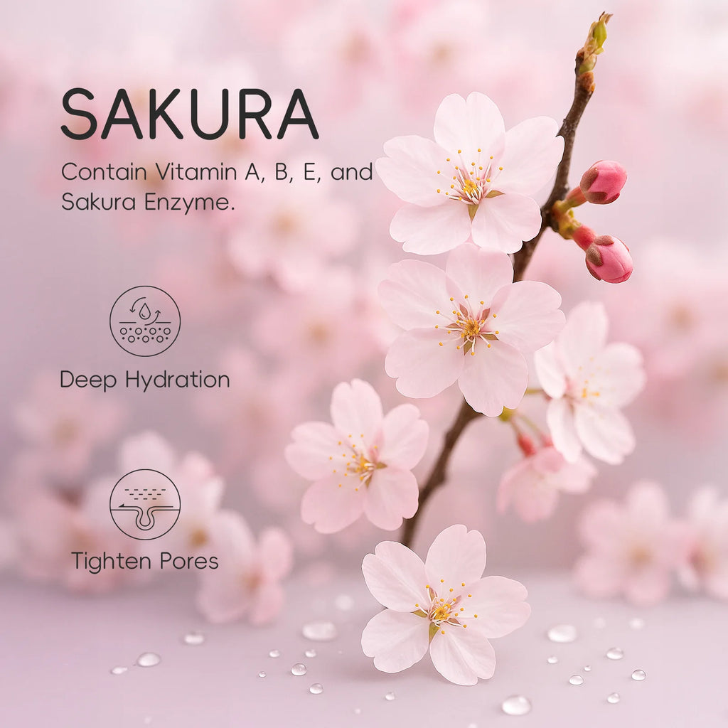Contorno de Ojos LAIKOU Sakura con Rodillo — Antiojeras, Hidratante y Antiarrugas