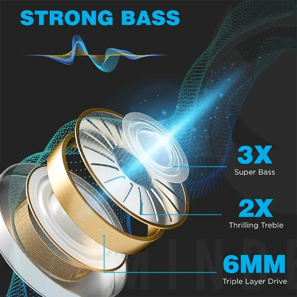 Auriculares Bluetooth TWS F9 Deportivos con Micrófono y Sonido 9D