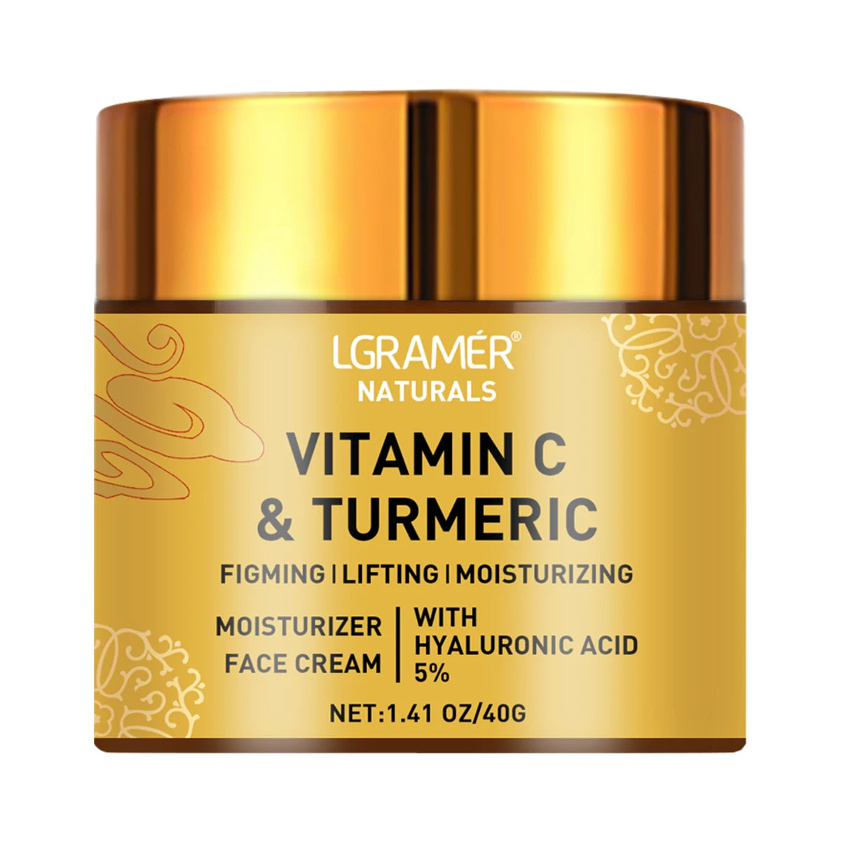 Crema Facial Premium Cúrcuma, Vitamina C y Retinol — Firmeza y Luminosidad