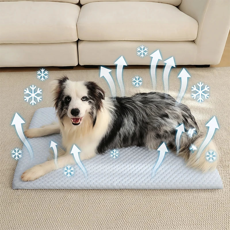 Manta Refrescante de Verano para Perros y Gatos — Transpirable y Lavable