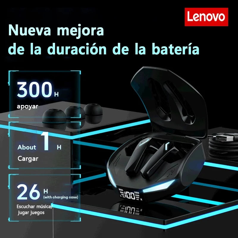 Auriculares Gaming Lenovo XT53 Bluetooth 5.4 con Pantalla LED