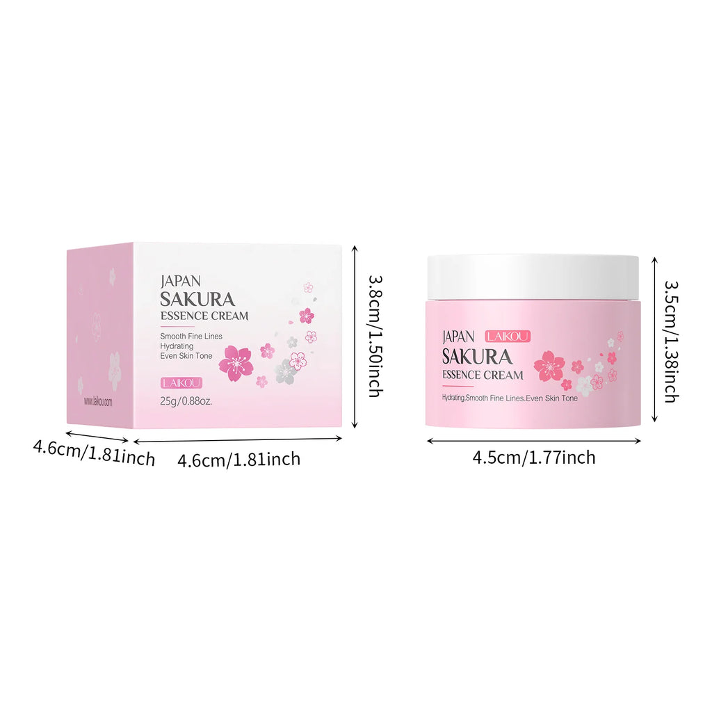 Crema Facial LAIKOU Sakura Cherry Blossom — Hidratación Profunda y Antiedad