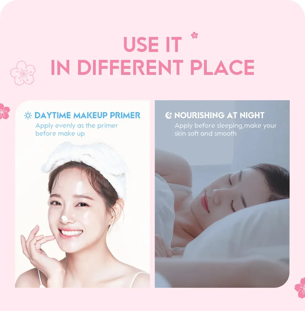 Crema Facial LAIKOU Sakura Cherry Blossom — Hidratación Profunda y Antiedad