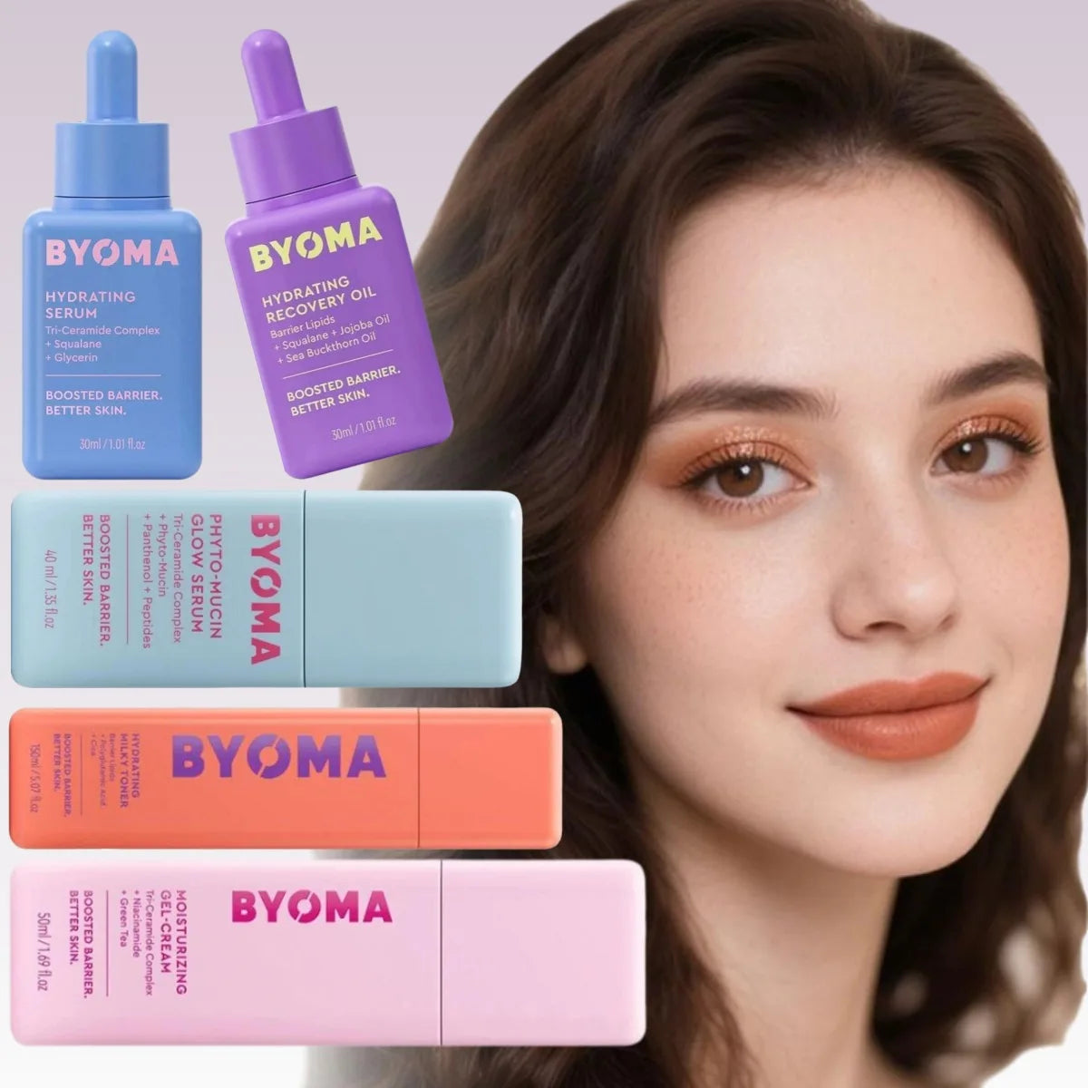 Crema Gel BYOMA con Niacinamida Triple Reparadora — Iluminadora, Antiedad y Antiopacidad