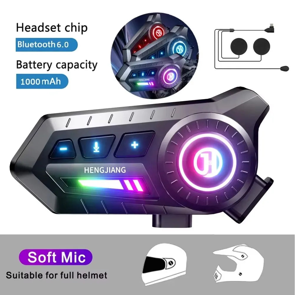 Auriculares Bluetooth para Casco de Moto BT12 con Micrófono Manos Libres