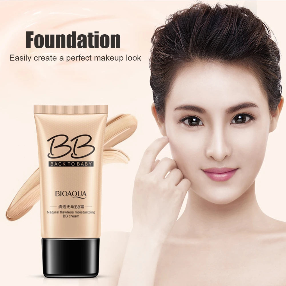 Base de Maquillaje Líquida BIOAQUA — Cobertura Total, Hidratante y Resistente al Agua