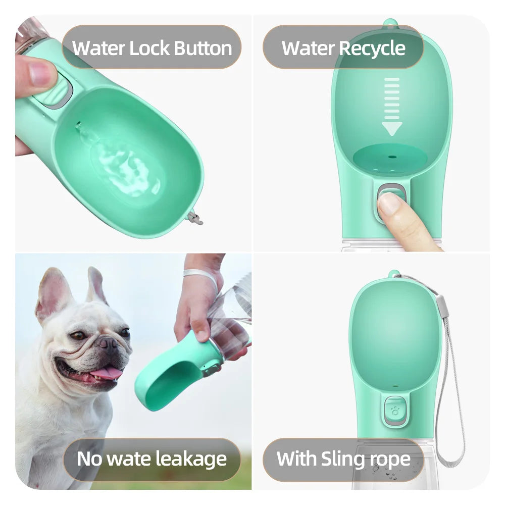Botella de Agua Portátil para Perros y Gatos