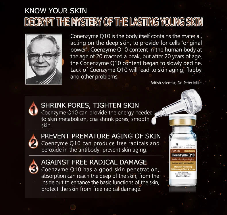 ARTISCARE Serum for Face 8pcs/Lot for Moisturizing Hyaluron Acid Vitamain C Six Peptide Q10 VC Facial Essence Skin Care