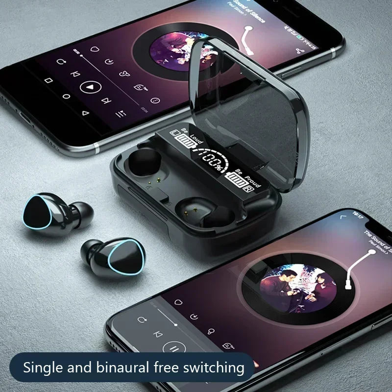 Auriculares Bluetooth TWS HiFi con Pantalla LED y Cancelación de Ruido