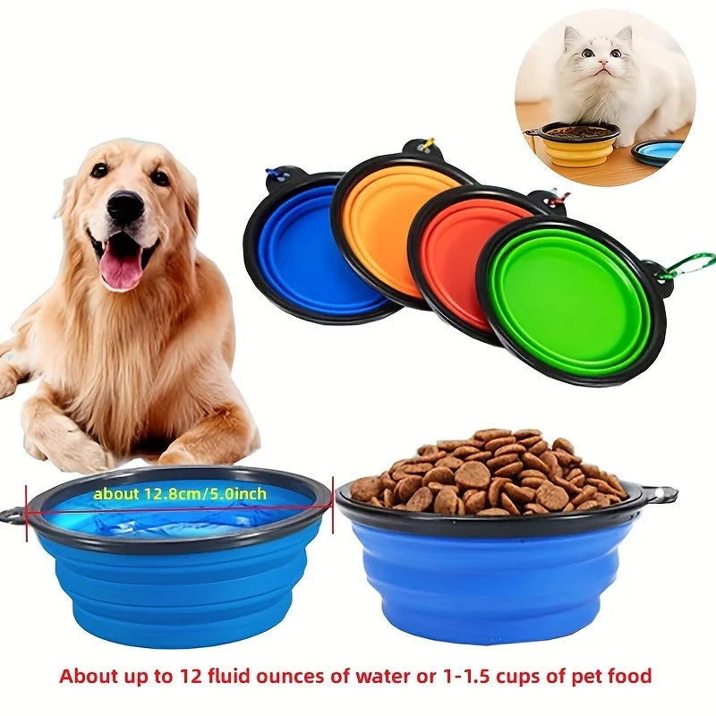 Cuenco Plegable Portátil para Perros y Gatos