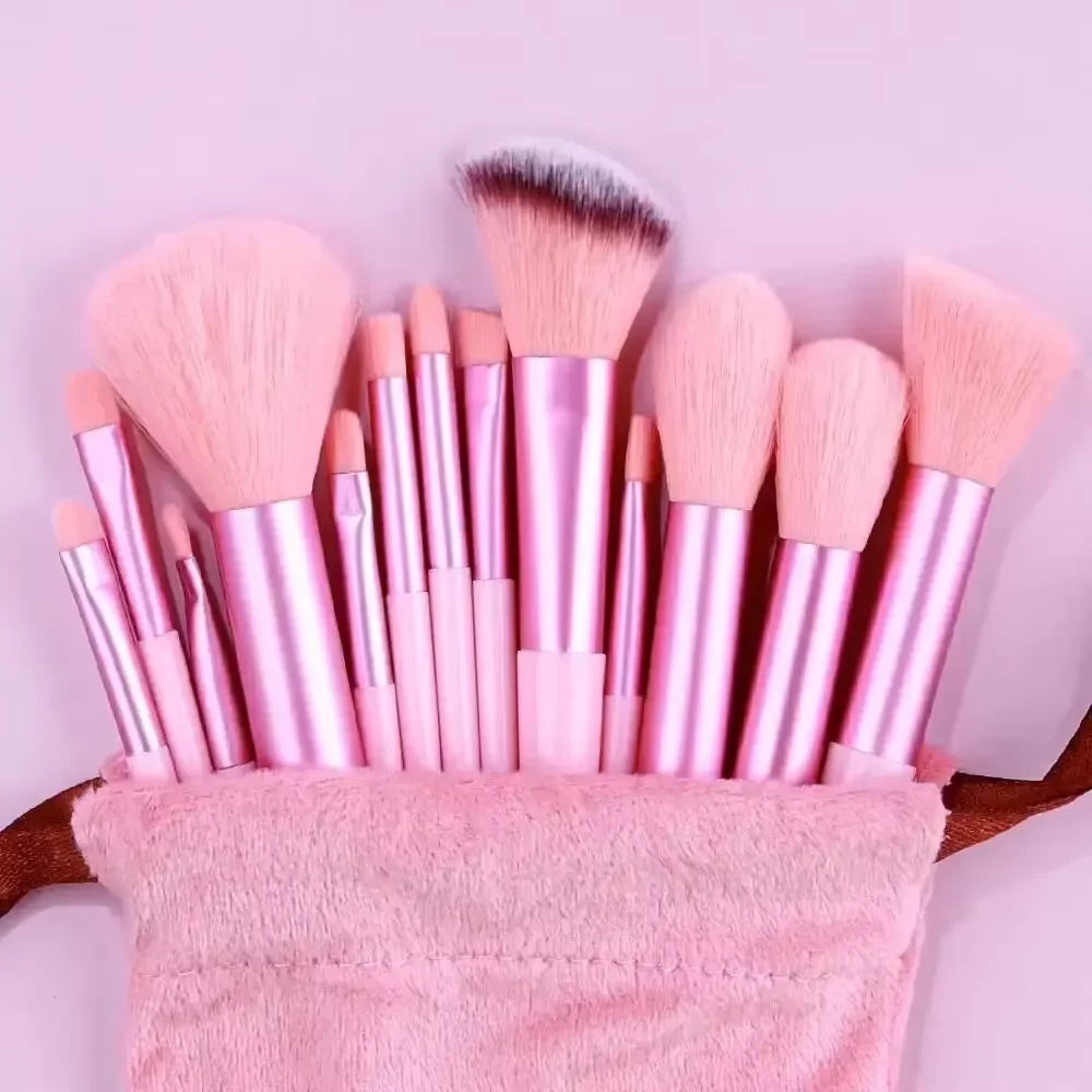 Set de 13 Brochas de Maquillaje Profesionales con Estuche
