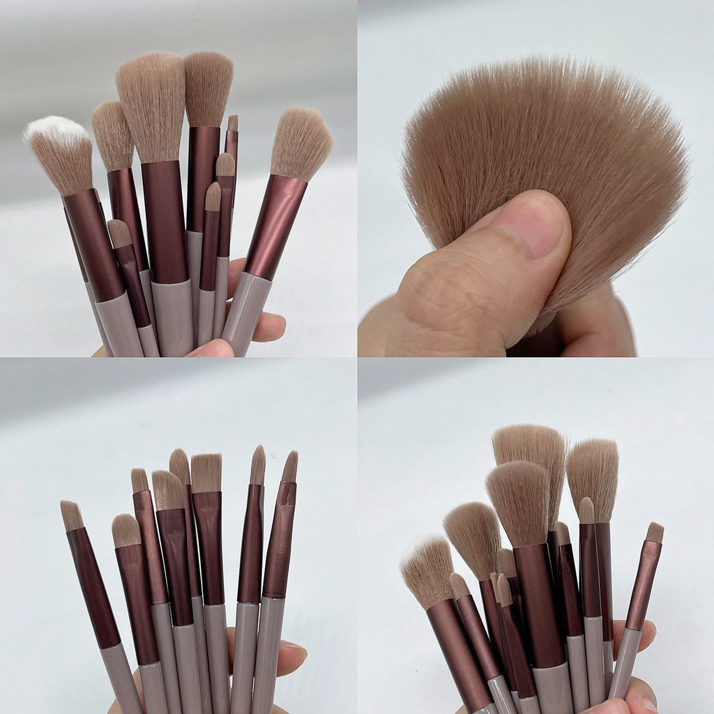 Set de 13 Brochas de Maquillaje Profesionales con Estuche