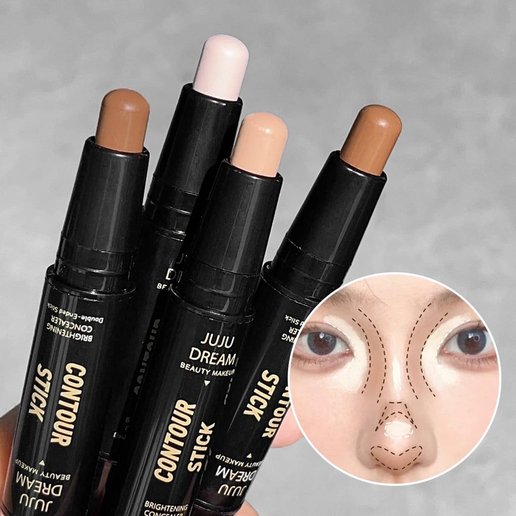 Stick de Contorno y Corrector Doble Punta — Acabado Profesional