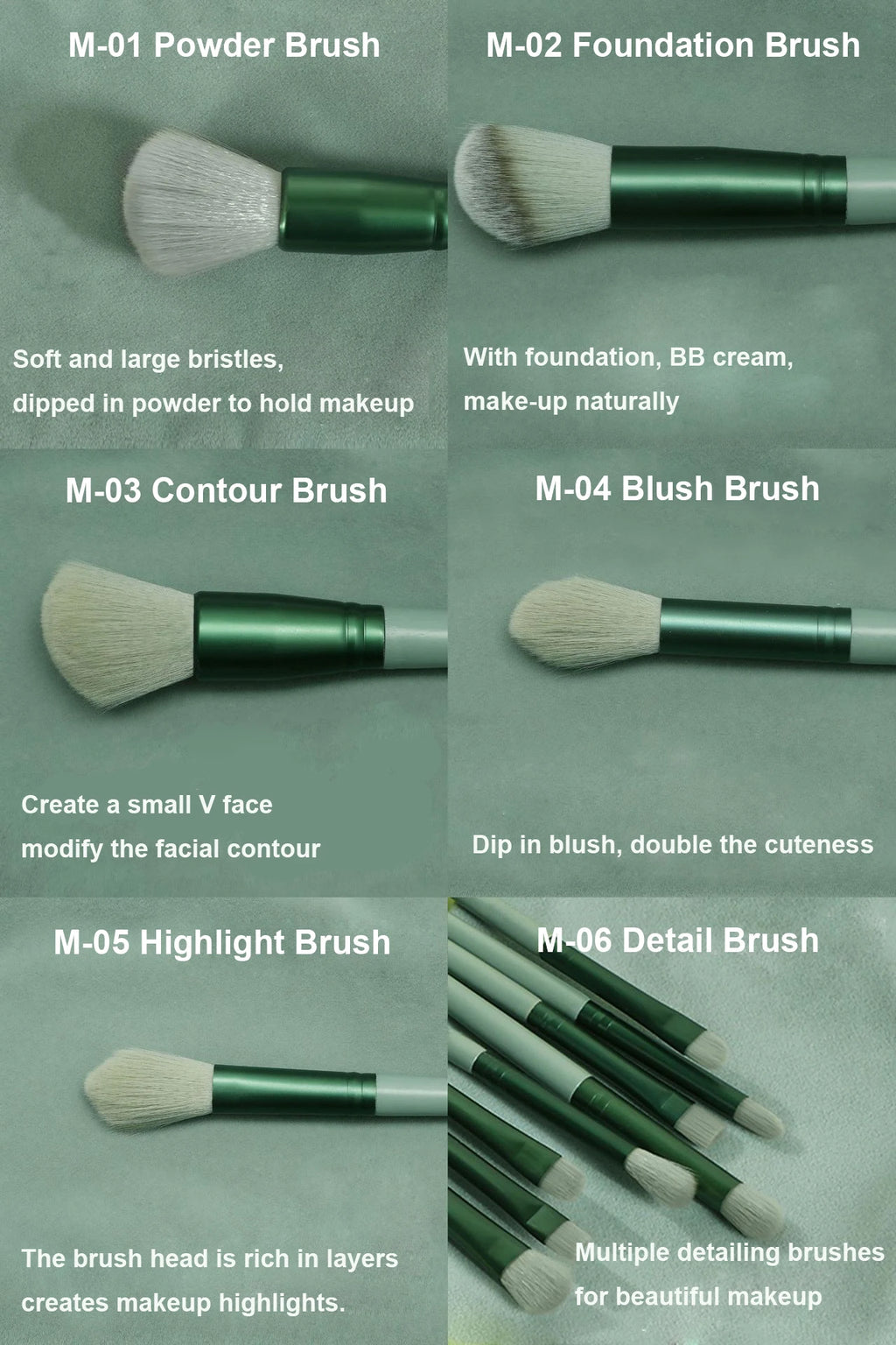Set de 13 Brochas de Maquillaje Profesionales con Estuche