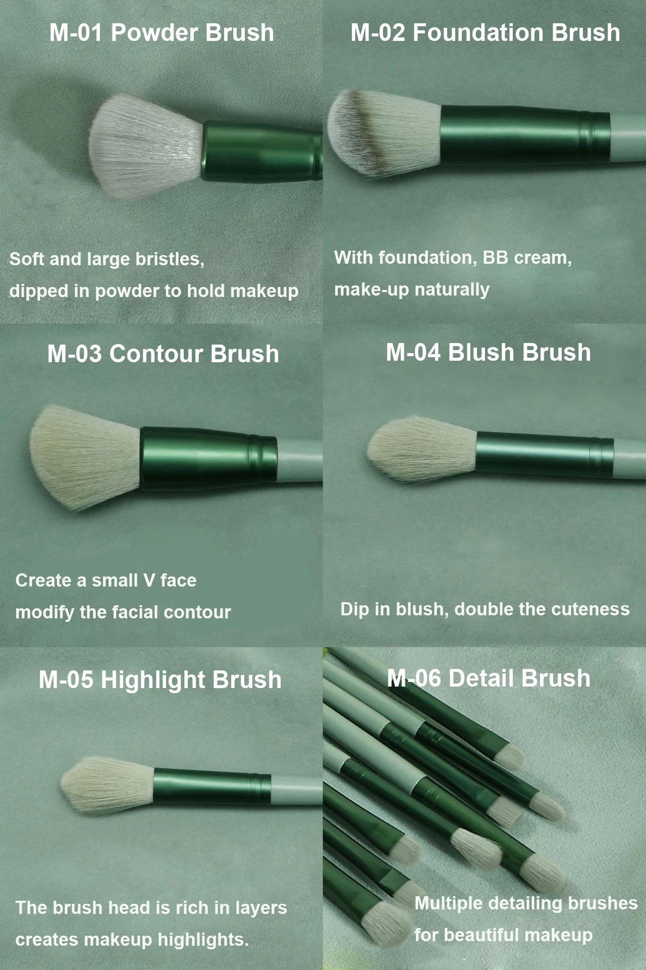 Set de 13 Brochas de Maquillaje Profesionales con Estuche