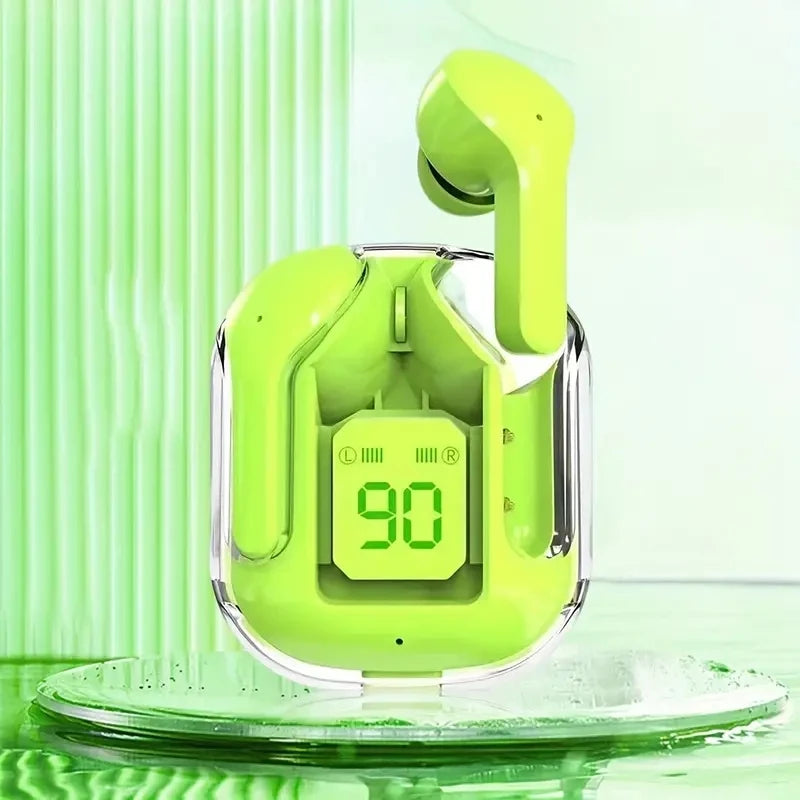 Auriculares Bluetooth Transparentes T2 con Pantalla LED