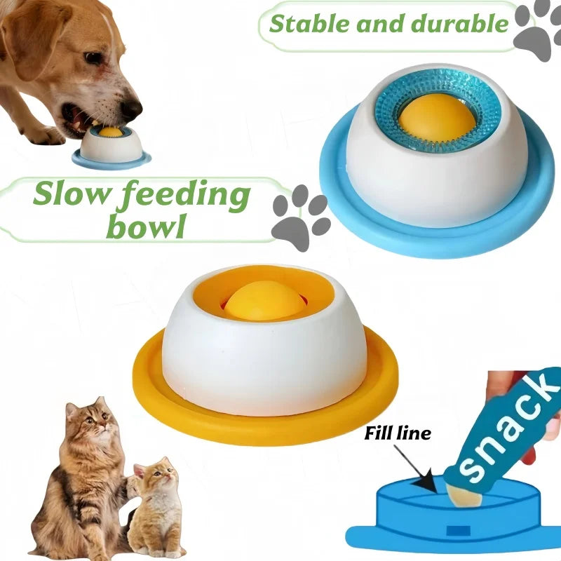 Cuenco Lamedor Interactivo para Perros y Gatos