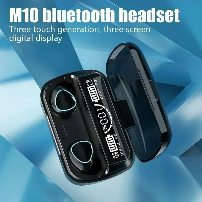 Auriculares Bluetooth TWS HiFi con Pantalla LED y Cancelación de Ruido