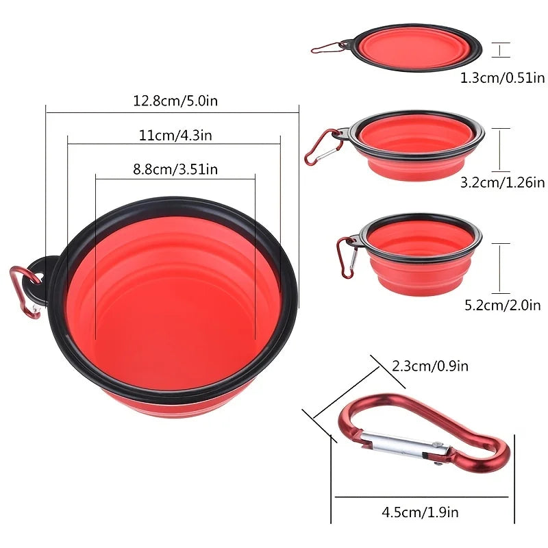 Cuenco Plegable Portátil para Perros y Gatos