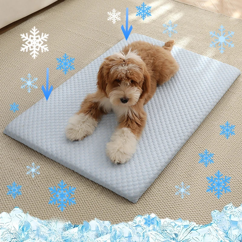 Manta Refrescante de Verano para Perros y Gatos — Transpirable y Lavable