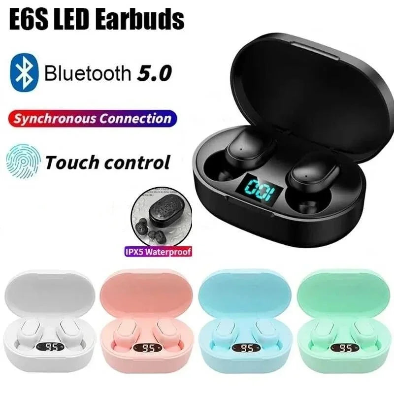 Auriculares Bluetooth Inalámbricos TWS E6S con Cancelación de Ruido