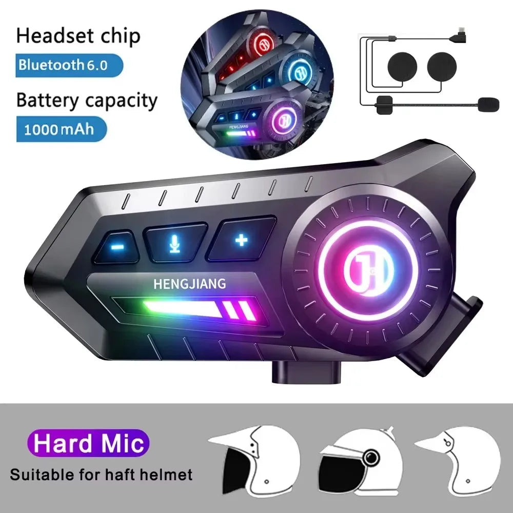 Auriculares Bluetooth para Casco de Moto BT12 con Micrófono Manos Libres