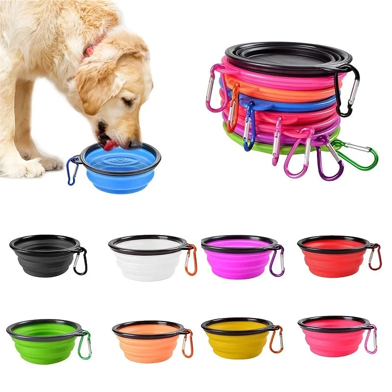 Cuenco Plegable Portátil para Perros y Gatos