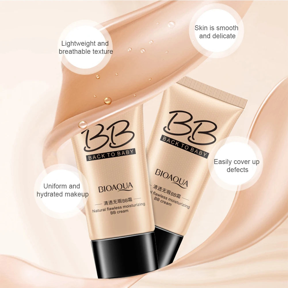 Base de Maquillaje Líquida BIOAQUA — Cobertura Total, Hidratante y Resistente al Agua