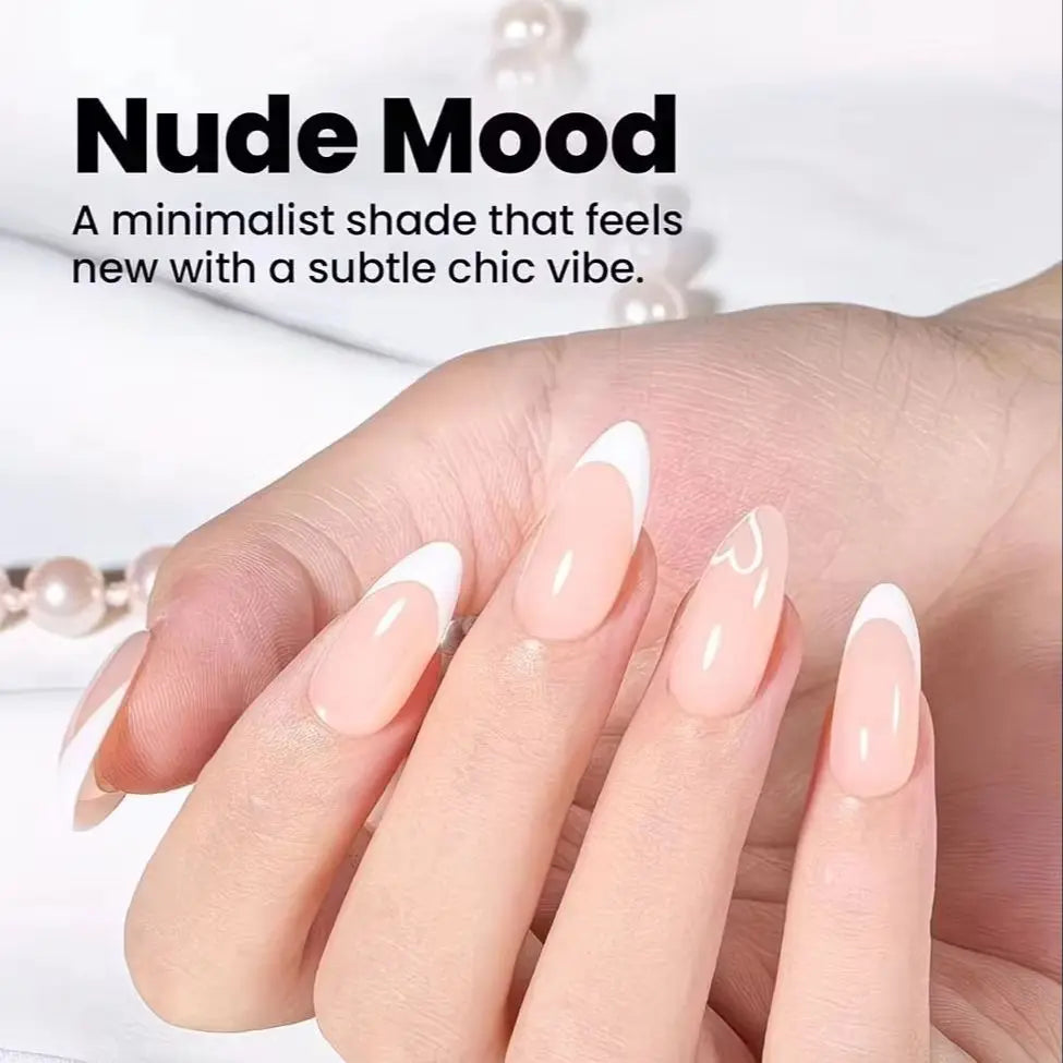 Kit de Gel de Extensión de Uñas 12 Colores — Con Lámpara, Base y Top Coat