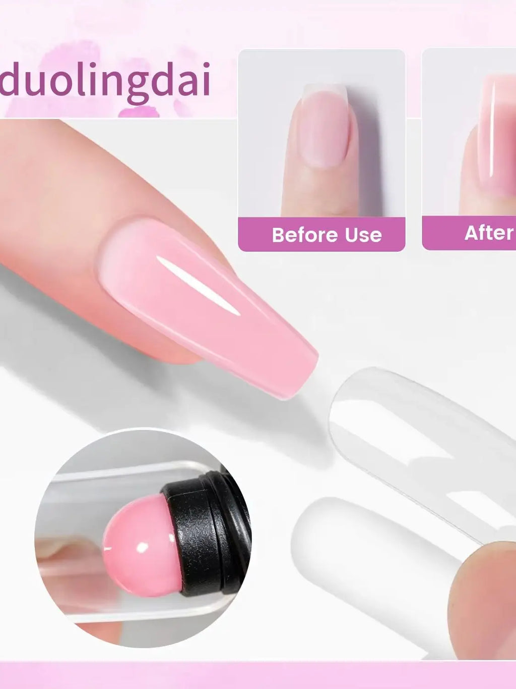 Kit de Gel de Extensión de Uñas 12 Colores — Con Lámpara, Base y Top Coat