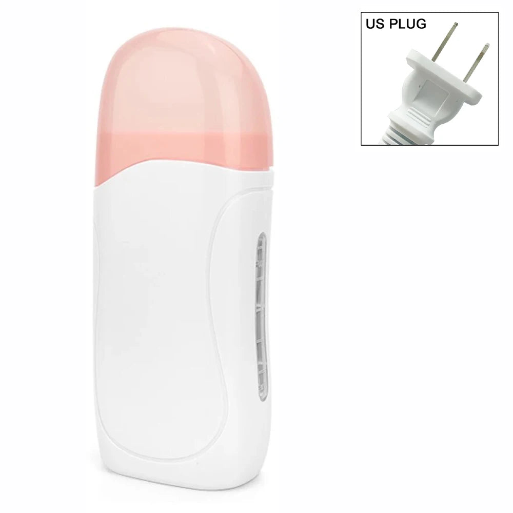 Kit de Depilación con Cera Profesional — Rodillo Calentador y Crema Depilatoria