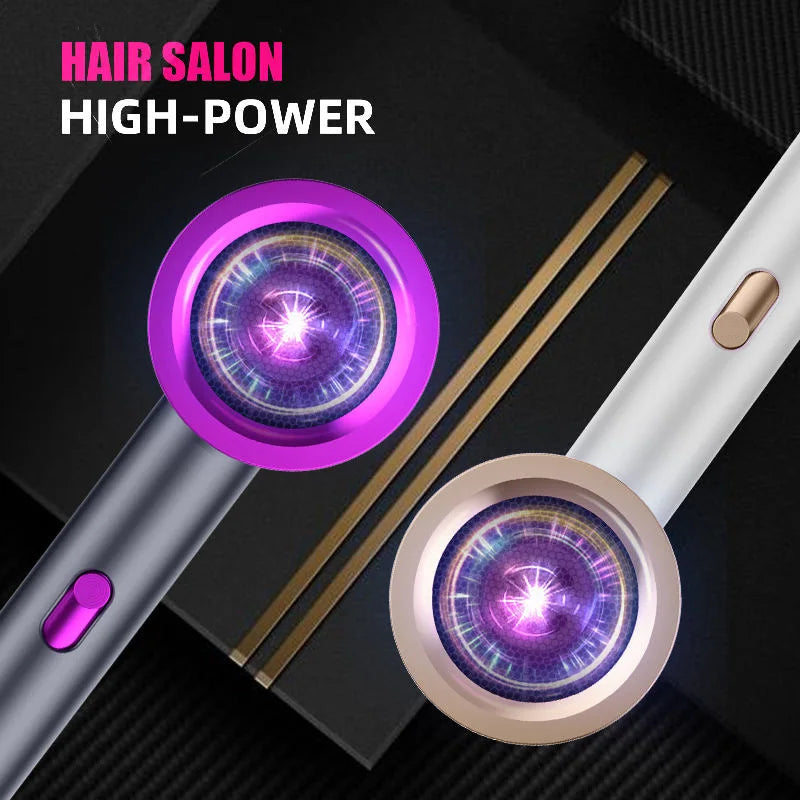 Secador de Pelo Profesional con Iones Negativos y Luz Azul