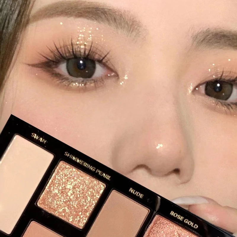 Paleta de Sombras 16 Colores Mate y Glitter — Resistente al Agua