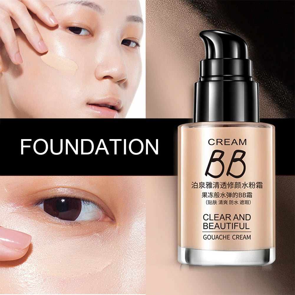 Base de Maquillaje Líquida BIOAQUA — Cobertura Total, Hidratante y Resistente al Agua