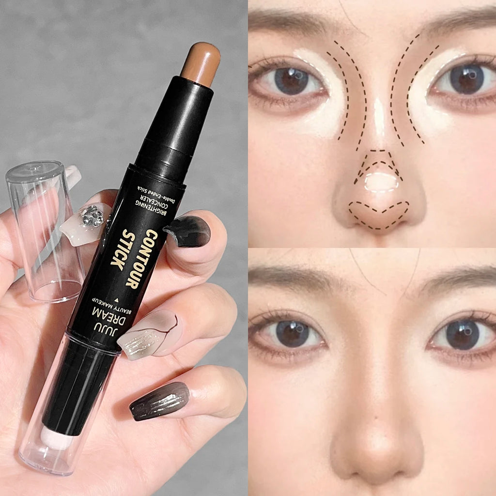 Stick de Contorno y Corrector Doble Punta — Acabado Profesional