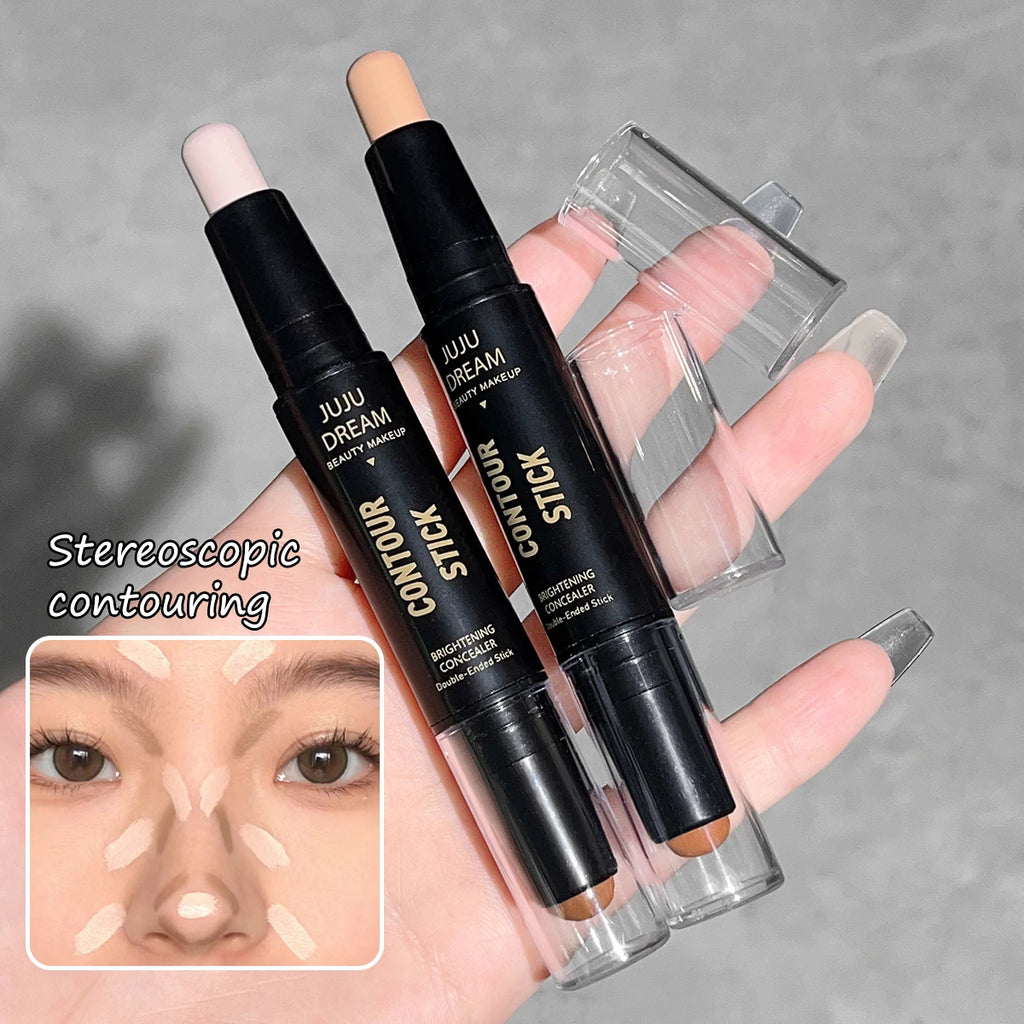Stick de Contorno y Corrector Doble Punta — Acabado Profesional