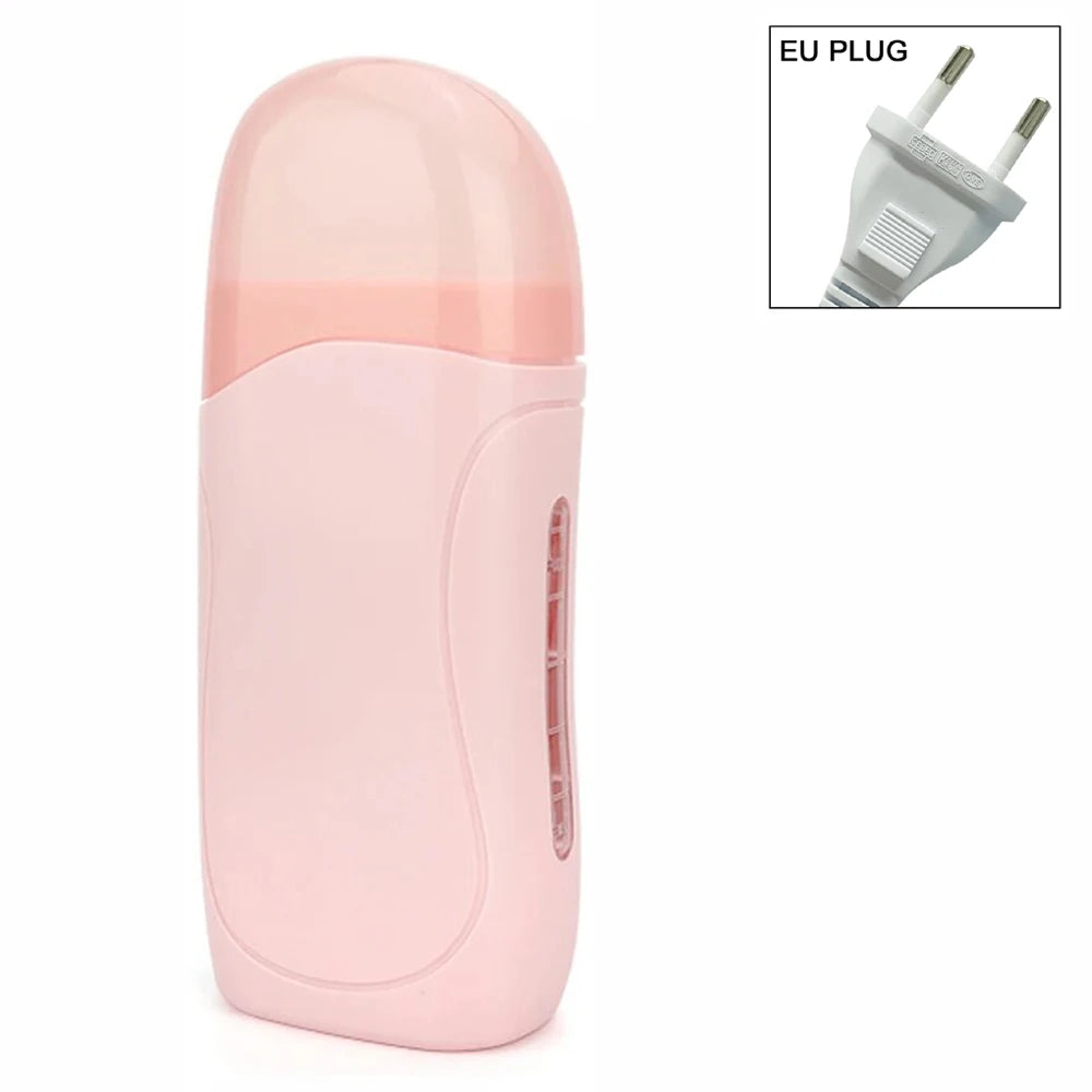 Kit de Depilación con Cera Profesional — Rodillo Calentador y Crema Depilatoria